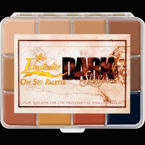 PPI Skin Illustrator On Set Dark Flesh Tone Makeup Palette-VivaGrace Women