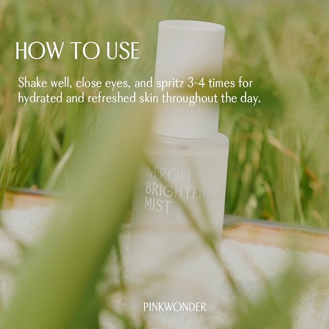 PINKWONDER Neroli Mist 2.36oz (70ml), Hydrating Facial Spray with Neroli & Jojoba Oil, Glowing and Radiant Skin, Antioxidant, Korean Skincare-VivaGrace Women