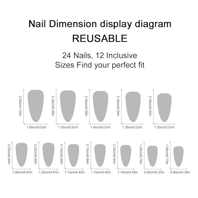 Red French tips Press on Nails Medium Almond Fake Nails with Floral Design White Flower Glue on Nails Glossy Spring Nails Reusable Summer False Nails for Women Girls Manicure 24pcs