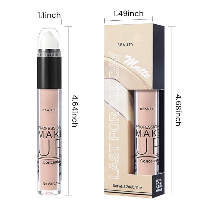2 Pack Liquid Foundation Cream for Face Makeup,Durable Full Coverage Matte Concealer Make Up,Oil Control & Waterproof Base Primer -0.35+0.35 Fl.Oz (03+04#)-VivaGrace Women