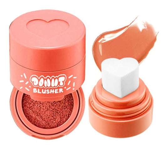 Stamp Liquid Blush Stamp Blush with Heart Shaped Applicator Natural Long Lasting Blush, Light and Airy Makeup for Women (3)-VivaGrace Women