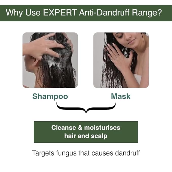 Bare Anatomy Expert Anti-Dandruff Shampoo Targets Oily Scalp And Sheds Dry Flakes Clears away dandruff flakes Relieves from excessive oil 8.4 Ounce-VivaGrace Women