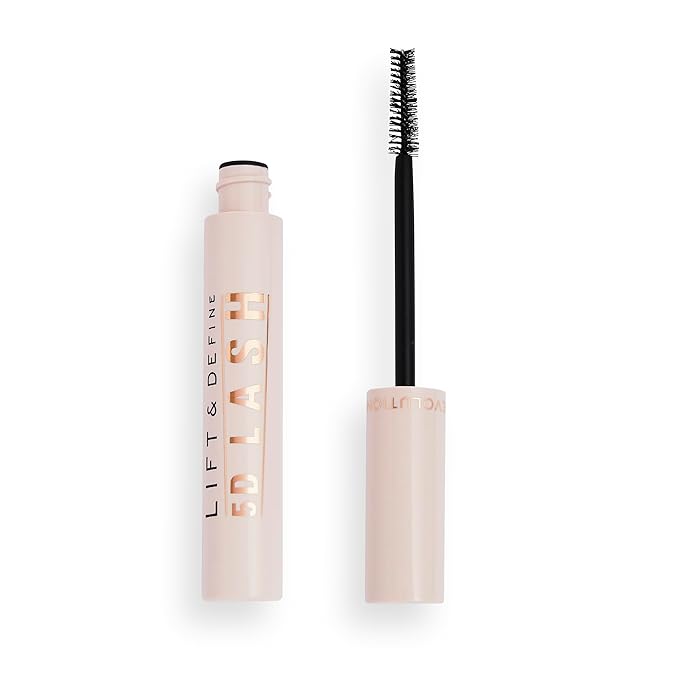 Revolution Beauty, 5D Lash Mascara, Lengthening & Volumizing Effect, Jet Black Formula, Infused with Hyaluronic Acid, Vegan & Cruelty Free, 0.47 Fl. Oz.