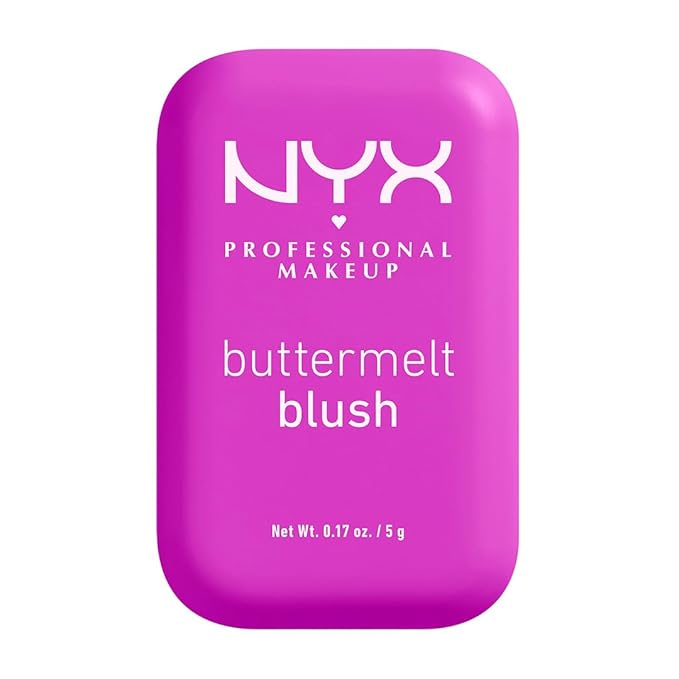 NYX PROFESSIONAL MAKEUP Buttermelt Powder Blush, Fade and Transfer-Resistant Blush, Up to 12HR Make Up Wear, Vegan Formula - All The Butta-VivaGrace Women