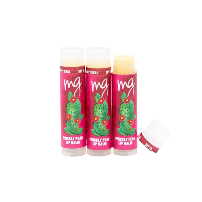 MG Signature Prickly Pear Lip Balms with SPF 15 (Pack of 3)-VivaGrace Women