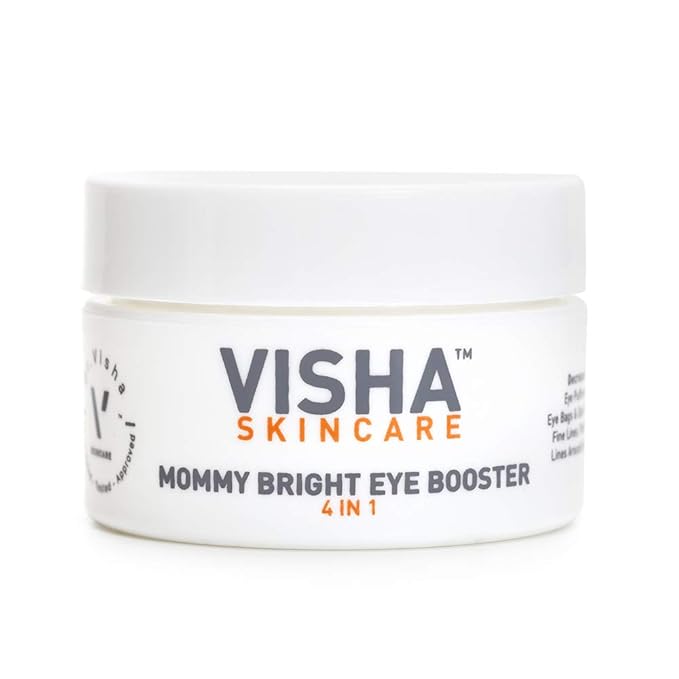 Skincare Mommy Bright Eye Booster 4 in 1 Cream for Dark Circles and Puffiness Under Eyes, Fine Lines and Wrinkles Eye Cream, Safe to Use During Pregnancy and Nursing 0.5oz-VivaGrace Women