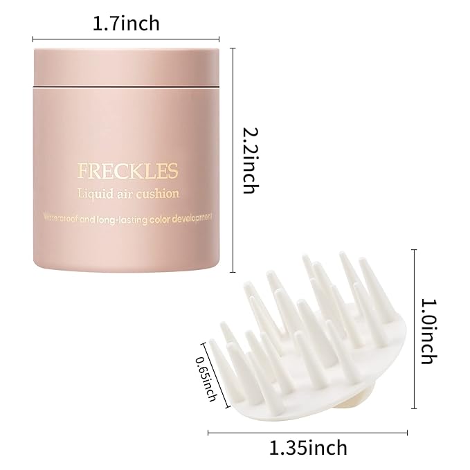 Boobeen Freckle Stamp Face Freckles Air Cushion Liquid Freckle Makeup Stamp Waterproof Fake Freckle Pen Long Lasting Quick Dry Small Spot Freckle Makeup, Create Natural Freckles Makeup-VivaGrace Women