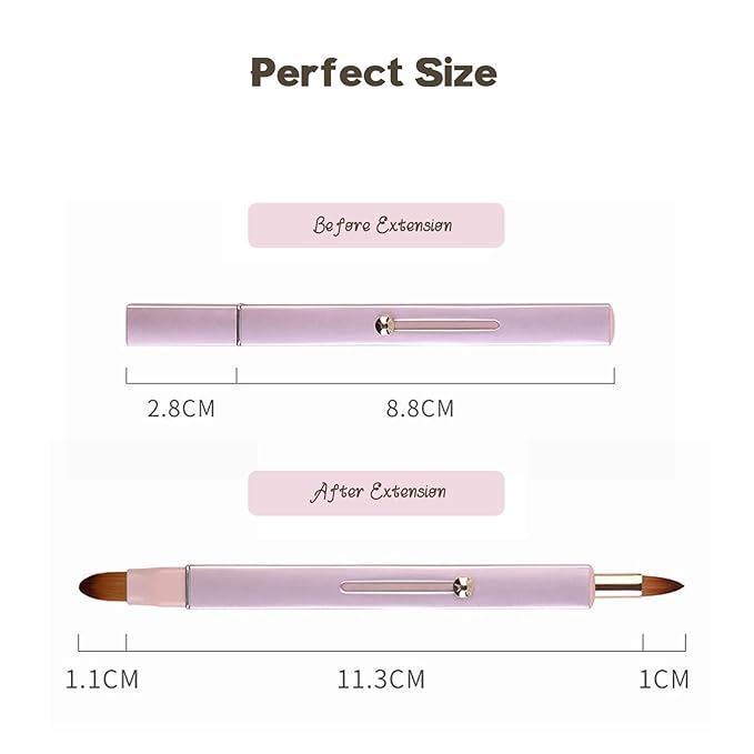 Lip Applicator Brush - 3 Pack Exquisite Professional Dustproof Retractable Lip Brush - Makeup Lipstick Lip Gloss Applicators (Pink Red Gold)-VivaGrace Women