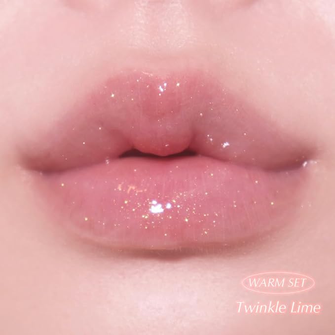 Keep In Touch Jelly Plumper Tint: Tea & Twinkle | Non-Sticky, Long-Lasting Lip Gloss | Vegan and Cruelty-Free Korean Lip Tint (Twinkle Lime)-VivaGrace Women