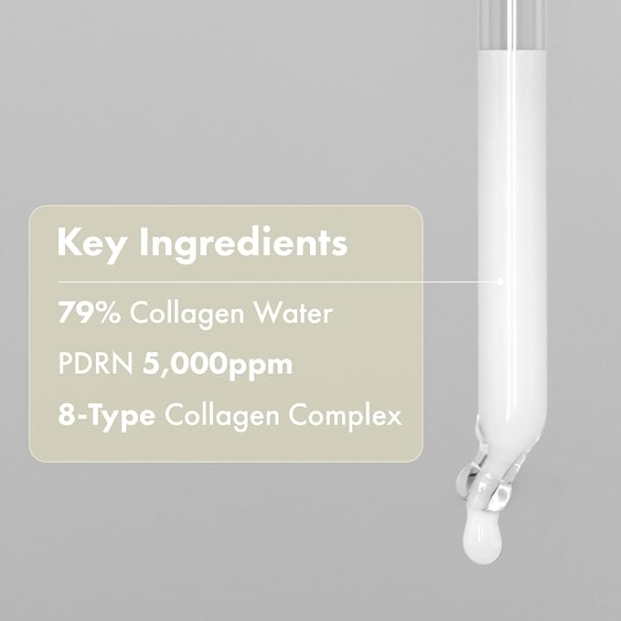 Real Collagen Face Serum, Hydrating & Firming Serum with hydrolyzed collagen, Hyaluronic Acid, Plumps, Sagging Skin, Reduces Fine Lines and Wrinkles, Korean Skincare, 33ml / 1.11 fl. oz.-VivaGrace Women