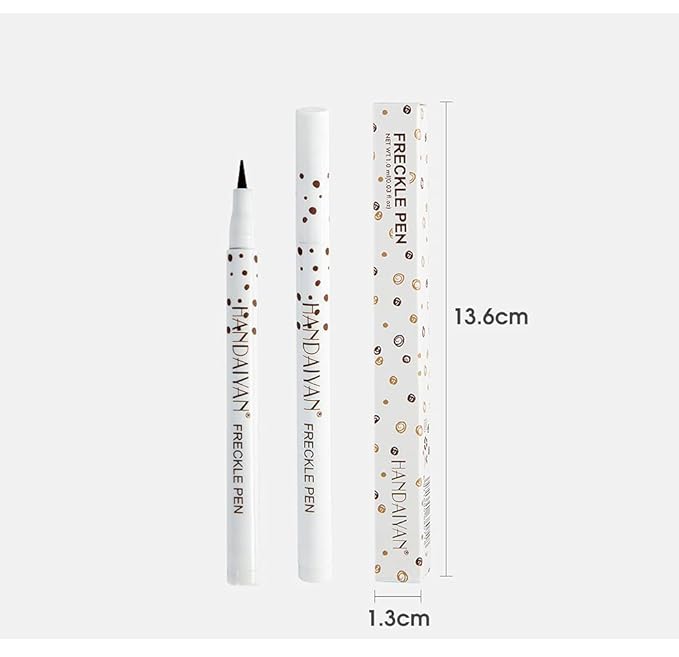 Freckle Pen 4 Colors Available, Natural Lifelike Freckle Makeup Pen, Waterproof Long Lasting Quick Dry - Light Brown, Natural Coffee, Chestnut, Dark Brown (2Pack) (3-Chestnut + 4-Dark Brown)-VivaGrace Women