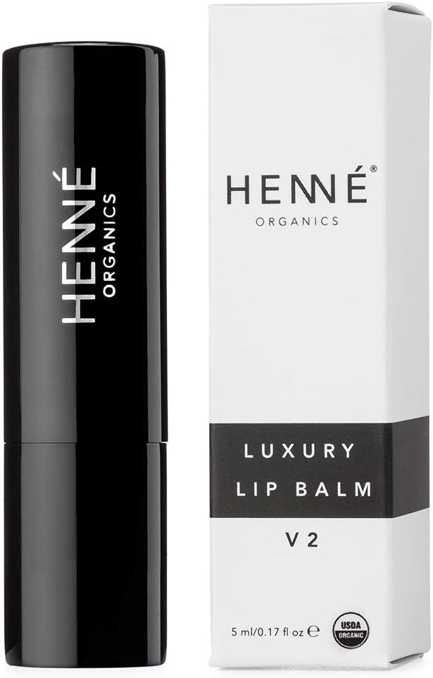 Henné Organics Luxury Lip Balm V2 - Natural and Organic Moisturizer - 0.15 Ounce Stick-VivaGrace Women