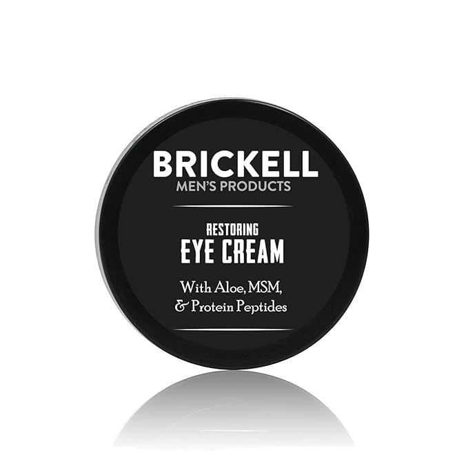 Brickell Men's Restoring Under Eye Cream for Men, Natural and Organic Anti Aging Eye Balm To Reduce Puffiness, Wrinkles, Dark Circles, Crows Feet and Under Eye Bags, 0.5 Ounce, Unscented-VivaGrace Women