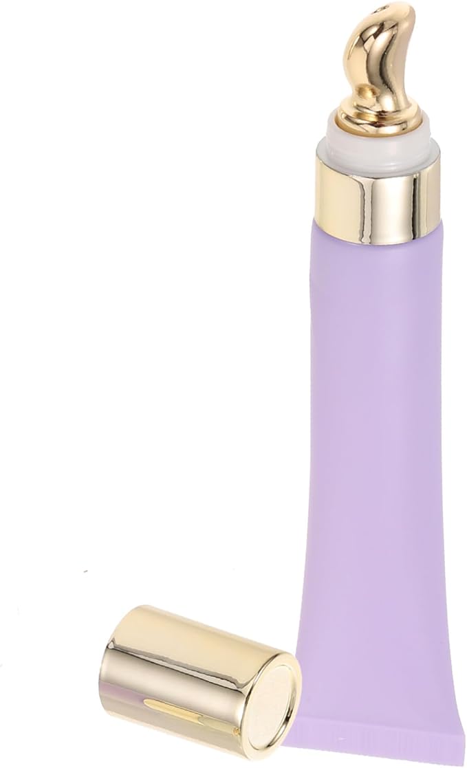 Empty Eye Cream Squeeze Tubes: 20ml Refillable Essential Oil Roller Sample Travel Container Cosmetics Roll on Bottle Dispenser for Lip Balm Gloss-VivaGrace Women