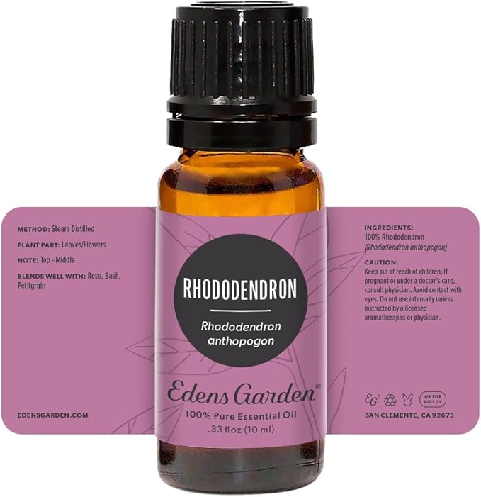 Edens Garden Rhododendron Essential Oil- 100% Pure Premium Grade, Undiluted, Natural, Therapeutic, Aromatherapy, The Best for Diffuser, Skin, Face, Hair 10 ml (.33 fl oz)-VivaGrace Women