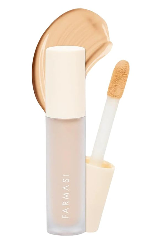 FARMASI Vfx Pro Liquid Concealer Makeup, All-in-one Full Coverage, Highly Pigmented Concealer for All Skin Type, Hide Shadows & Imperfections, Enhance Skin Fullness Foundation Concealer 0,24 Fl Oz C02-VivaGrace Women
