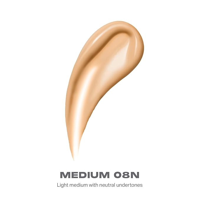 Morphe Lightform Liquid Foundation - Extended Hydration Foundation Makeup with a Lasting, Natural Radiant Finish - Long-Wearing Formula with Buildable, Medium Coverage - Medium 08N (1.01 fl oz)-VivaGrace Women