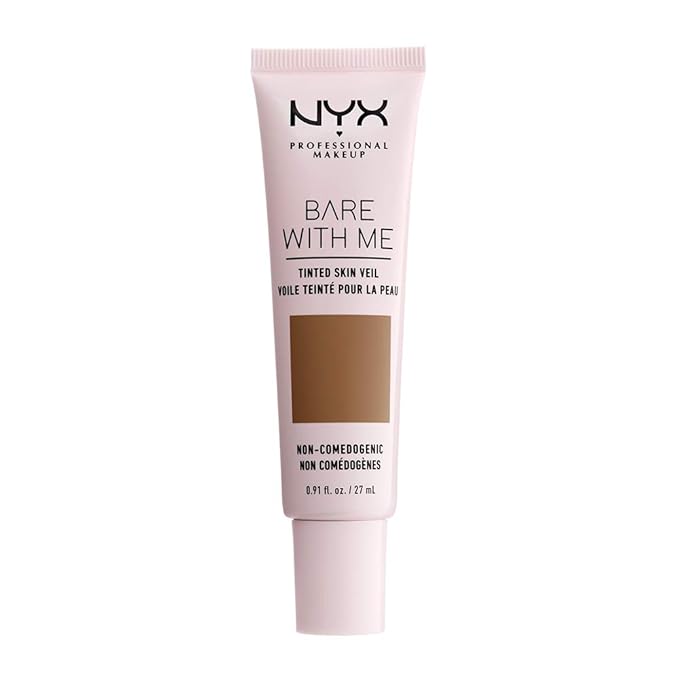 NYX PROFESSIONAL MAKEUP Bare With Me Tinted Skin Veil, Lightweight BB Cream - Nutmeg Sienna-VivaGrace Women