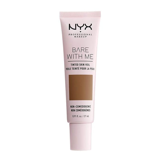 NYX PROFESSIONAL MAKEUP Bare With Me Tinted Skin Veil, Lightweight BB Cream - Nutmeg Sienna-VivaGrace Women