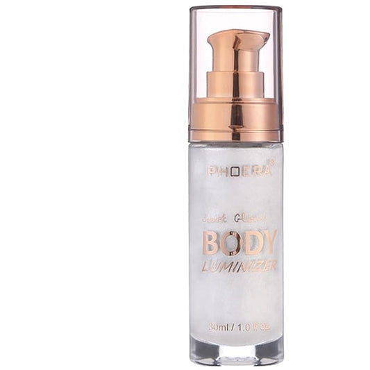 PHOERA Body Luminizer Highlighter, Waterproof Moisturizing and Glow For Face & Body, Face Body Glow Illuminator (105 Diamond Platinum)-VivaGrace Women