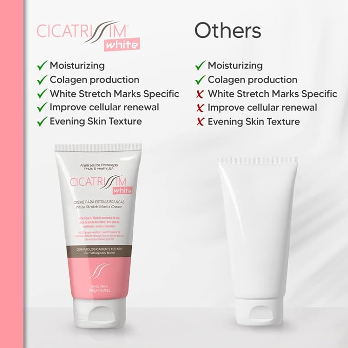 Cicatrissim White Stretch Mark Fade and Removal Cream - Innovative Formula With Pure and Powerful Natural Ingredients From Brazilian Flora - For All Skin Types.-VivaGrace Women