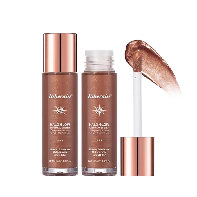 Halo Glow Liquid Face Filter, Complexion Booster For A Glowing, Soft-Focus Look, Infused With Hyaluronic Acid, Vegan & Cruelty-Free 1.06 OZ/31.5ml -07-VivaGrace Women