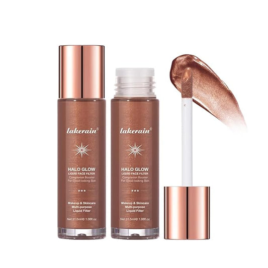 Halo Glow Liquid Face Filter, Complexion Booster For A Glowing, Soft-Focus Look, Infused With Hyaluronic Acid, Vegan & Cruelty-Free 1.06 OZ/31.5ml -07-VivaGrace Women
