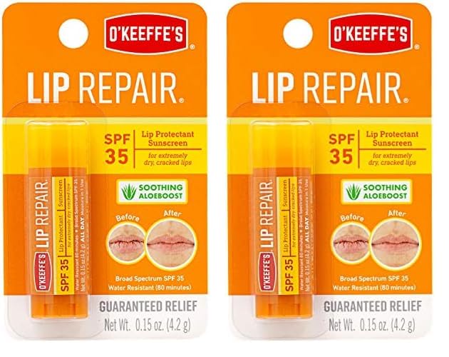O'Keeffe's Lip Repair SPF 35 Lip Balm Stick, (Pack of 2)-VivaGrace Women