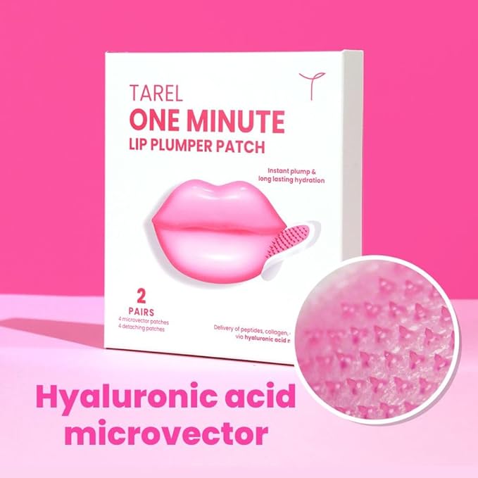 One Minute Lip Plumper Patch - Instant Lip Hydration Patch with Hyaluronic Acid & Collagen Microvector from Tarel Laboratory-VivaGrace Women