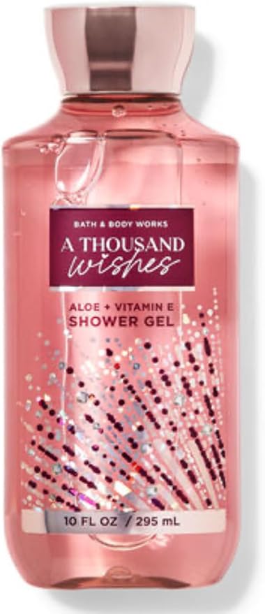 Bath & Body Works - 3 Piece Bundle - Spray - Body Cream - Shower Gel - Full Size and Gift Bag HELLO GORGEOUS (A Thousand Wishes)-VivaGrace Women