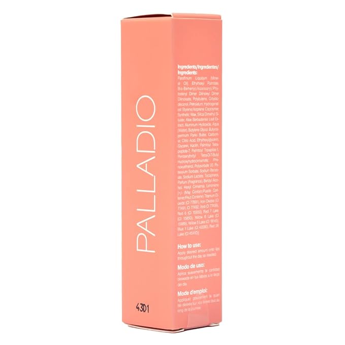 Palladio Butter Balm - Hydrating Lip Balm with Sheer Tint, Aloe, Peptides, Shea Butter, and Vegan Formulation for Instant Moisture, Shine, and Soothing Lip Care, Peaches & Cream-VivaGrace Women