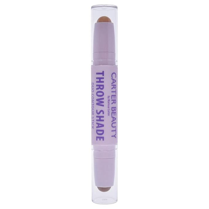 Carter Beauty By Marissa Carter Throw Shade Duo Contour Stick- Adds Definition To The Face - Conceals And Corrects The Complexion - Easily Blendable - Cruelty-Free - Medium - 0.08 Oz-VivaGrace Women