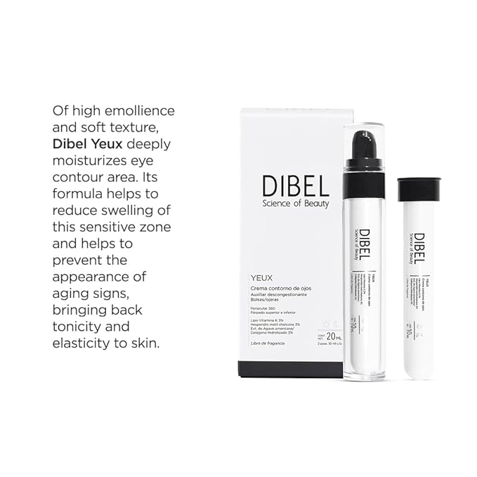Dibel Yeux – Eye Contour Cream – 360° Periocular Care - Prevents expression lines – Includes refill-VivaGrace Women