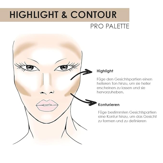 NYX PROFESSIONAL MAKEUP Highlight & Contour Pro Palette-VivaGrace Women