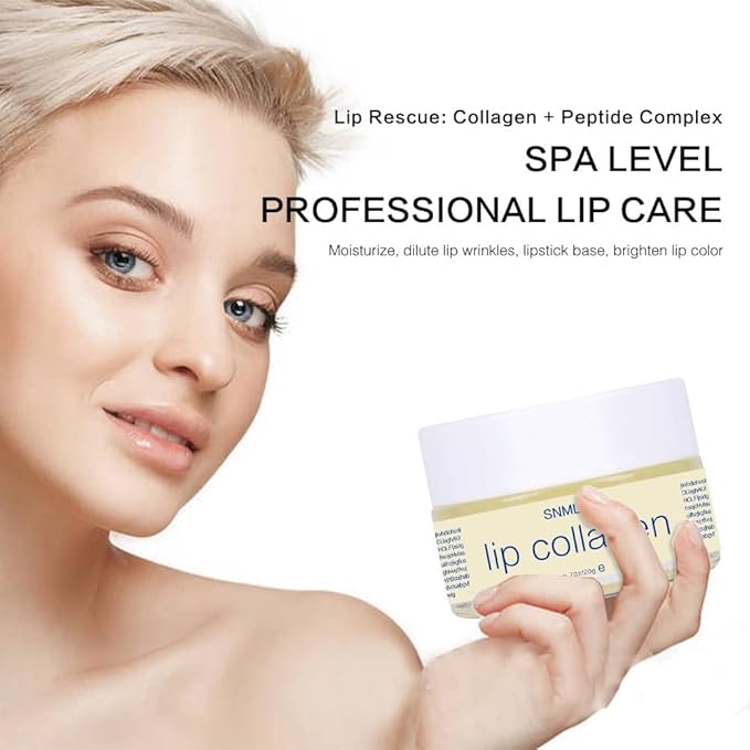 Lip Collagen Plumper Moisturizing Lip Repairing Sleeping Mask with Squalane Fade Lip Lines Hydrating Lip Treatment for Remove Dead Skin Beauty Care-VivaGrace Women