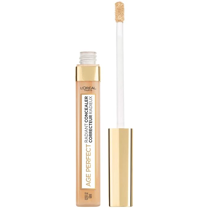 L'Oreal Paris Age Perfect Radiant Concealer with Hydrating Serum and Glycerin, Natural Beige-VivaGrace Women