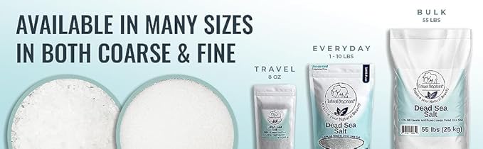 Natural Elephant Dead Sea Bath Salt | 10 Pound Bag (160oz) | 100% Natural and Pure| Fine Grain | for Bathing and Relaxation of Body and Mind-VivaGrace Women