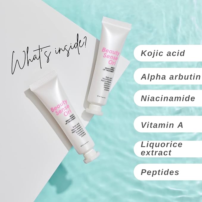Potent brightening Lip Balm for dark lips & smokers lips, kojic acid, alpha arbutin, niacinamide, licorice, vitamin A, Carefully formulated for lips.-VivaGrace Women