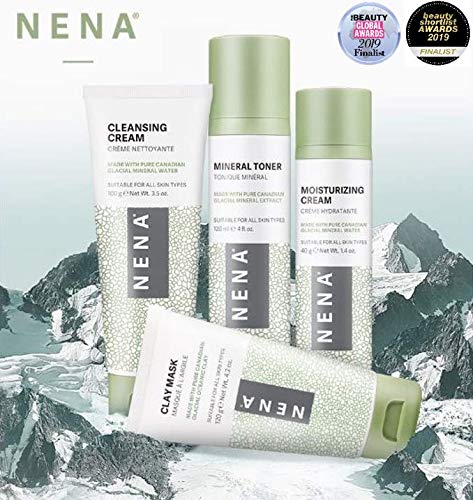 NENA Natural Skincare Kit | 4-Piece Daily Skin Essentials for Women & Men - for Dry, Oily, Normal and Sensitive Skin | EWG Verified, Cruelty Free & Vegan-Friendly-VivaGrace Women