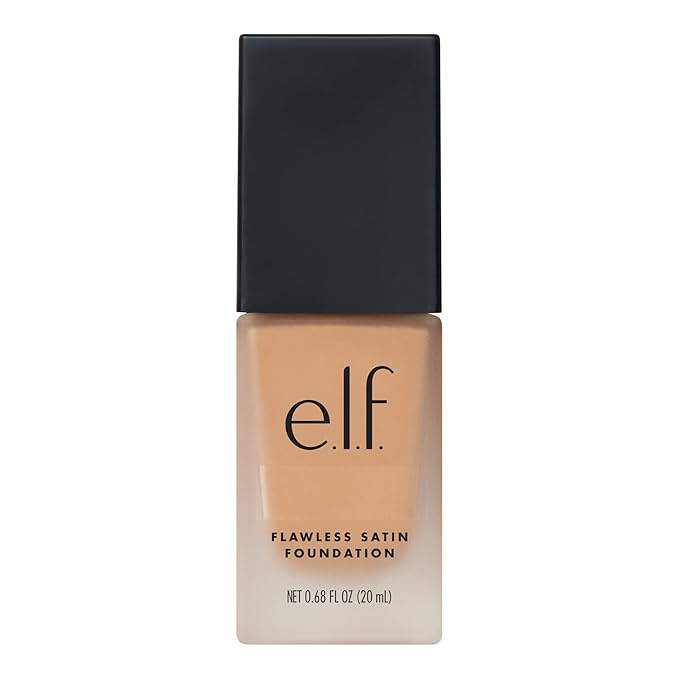 e.l.f. Flawless Finish Foundation, Lightweight & Medium Coverage, Semi-Matte Finish, Sand, 0.68 Fl Oz (20mL-VivaGrace Women