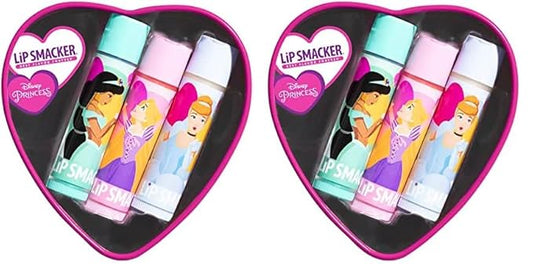 Lip Smacker Valentine's Day Collection Disney Princess Lip Balm Tin (Pack of 2)-VivaGrace Women