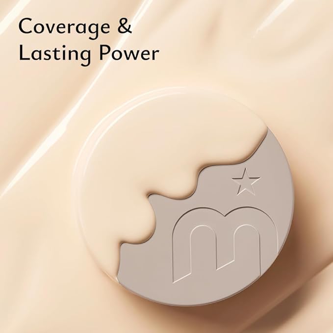 MOONSHOT KOREA Matte Fit Cushion Foundation Full Coverage Matte Finish, Breathable Makeup for Face, Long Lasting, Lightweight K-BEAUTY (21N Cosmic Vanilla, Matte Fit Cushion)-VivaGrace Women