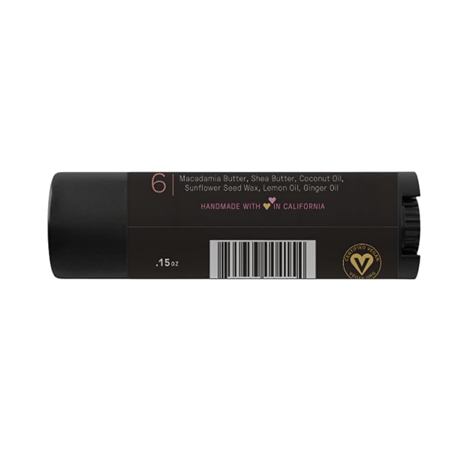 Natural Lip Butter Lip Balm - Ginger Lemon - Pure Enough to Eat - Made With Just 6 Vegan Ingredients - 100% Natural & Organic Moisturizing Lip Care for All Day Hydration (3-Pack)-VivaGrace Women