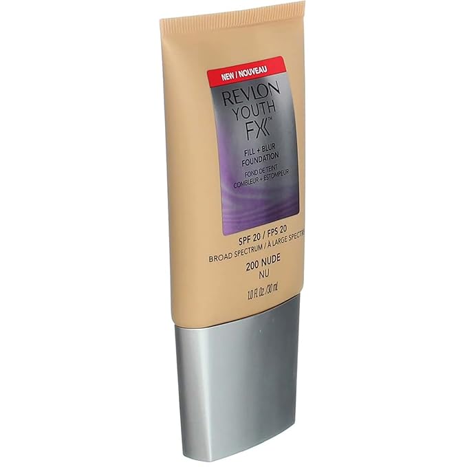 Revlon Youth Fx Fill + Blur Foundation, Nude, 1 Fluid Ounce-VivaGrace Women