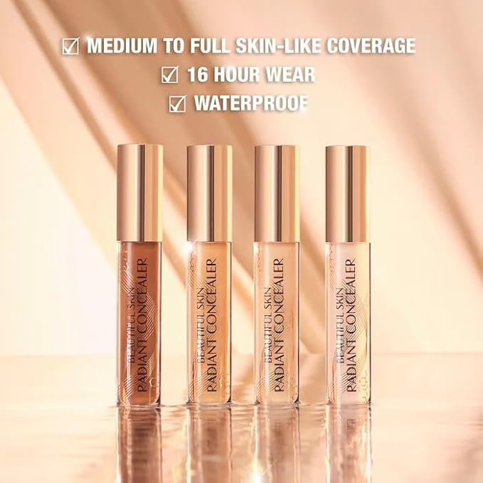 Charlotte Tilbury Beautiful Skin Medium to Full Coverage Radiant Concealer with Hyaluronic Acid – 16 Deep-VivaGrace Women