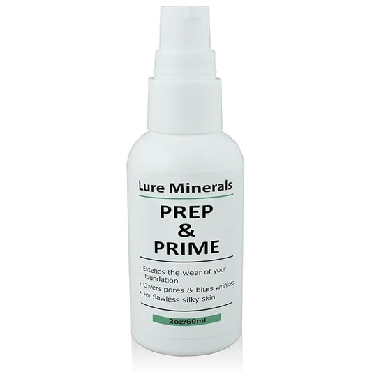 Lure Minerals Prep and Prime Foundation Primer, 2oz (Compare to Bare Min,)-VivaGrace Women