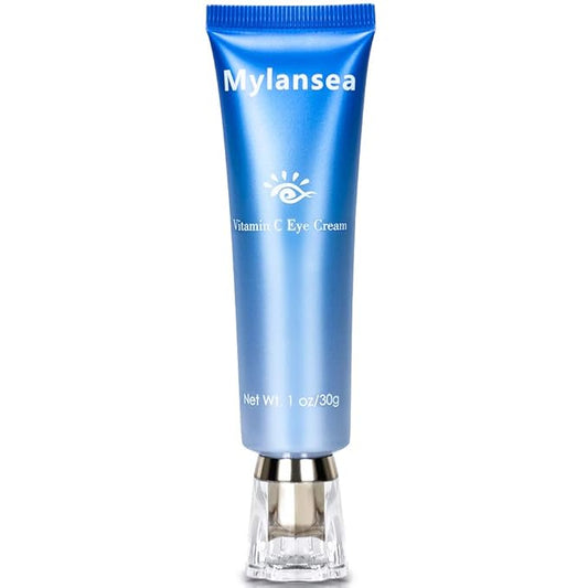 Brightening Vitamin C Eye Gel Cream for Dark Circles & Puffiness, Eye Cream to Help Reduce Fine Lines & Crow's Feet, Boost Hydrating Under Eye Treatment with Hyaluronic Acid & Peptides-VivaGrace Women