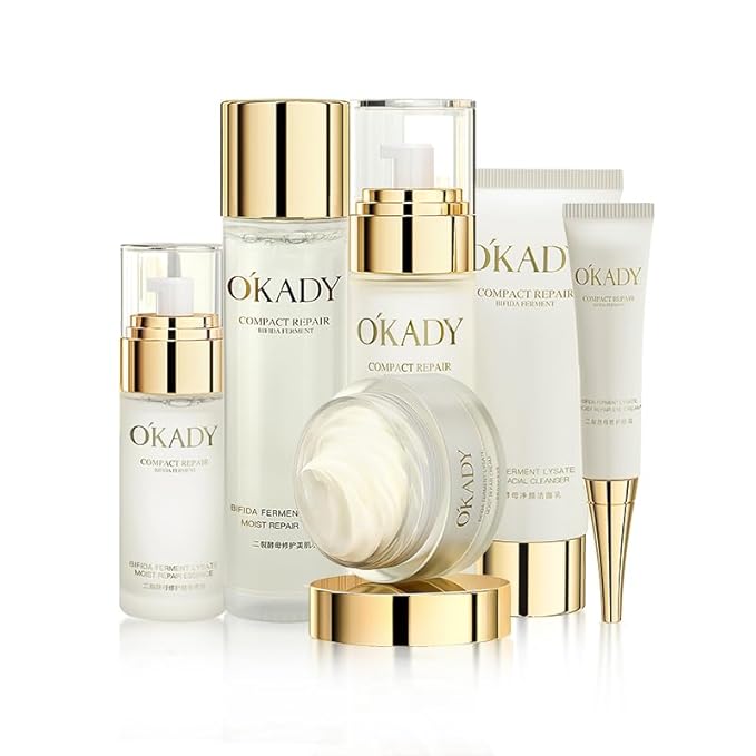 Bifida Ferment Lysate Moist Repair Set Six skin care products complete skin care process contains Bifida Ferment Lysate ingredients, moisturize and nourishmake the skin soft and smooth-VivaGrace Women