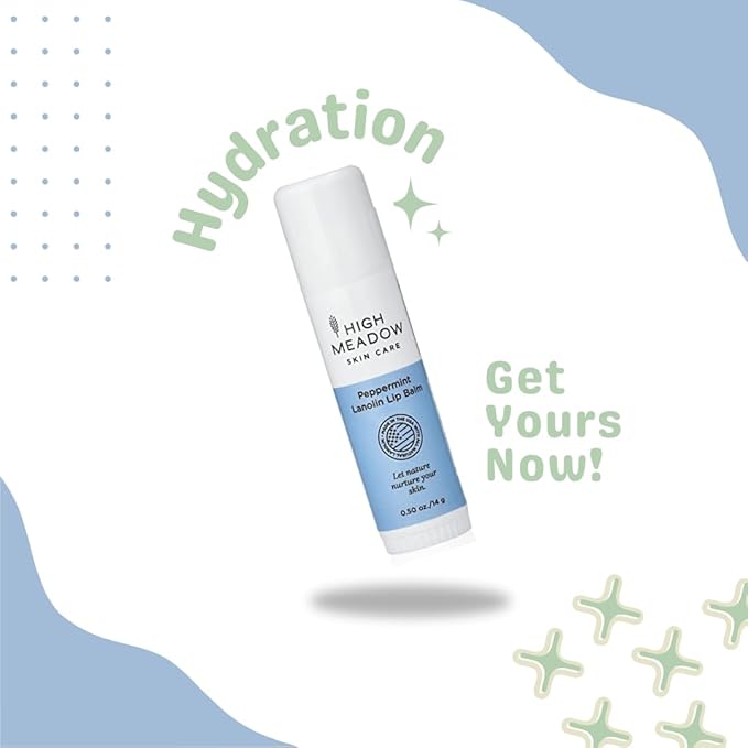 Lanolin Lip Balm Stick - Natural Unisex Lip Care With Shea Butter - Hydrates, Moisturizes, and Protects Lips, Great for Cold Sores and Fever Blisters - Long-Lasting Clear Lip Hydration.-VivaGrace Women