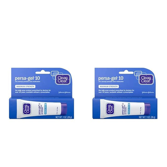 Clean & Clear, Persa-Gel 10 Acne Spot Treatment, Maximum Strength, 1 Oz (Pack of 2)